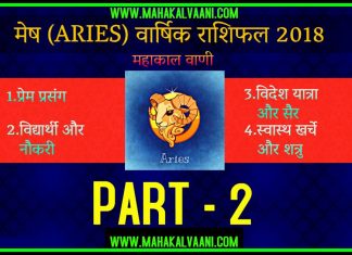 मेष राशिफल 2019, Mesh Rashifal 2019 -हिंदी में-Mahakal Vaani PART-2