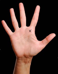 lucky signs on palm,mystic cross on both hands,cross on palm palmistry,mystic cross on fate line