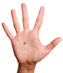 lucky signs on palm,mystic cross on both hands,cross on palm palmistry,mystic cross on fate line